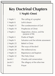 Key Doctrinal Chapters 1 Nephi Omni Book Of Mormon Central