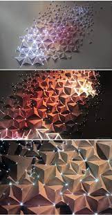Origami Meets Projection Mapping Light Art Paper Art Installation Art