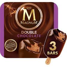 Magnum Ice Cream Bars Double Chocolate 3 Ct Walmart Com Icecream Bar Magnum Ice Cream Magnum Ice Cream Bars