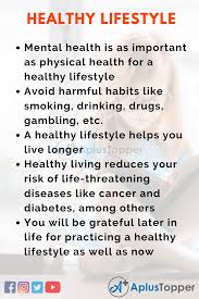 If someone has bad health, nothing is possible for him to do. Healthy Lifestyle Essay 200 Words Gambaran