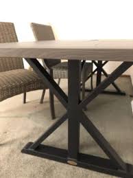 Broyhill X Frame Patio Dining Table Big Lots In 2020 Patio Dining Table Steel Dining Table Dining Table