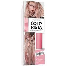 L Oreal Paris Colorista Semi Permanent Hair Color Light Bleached Blondes Softpink 1 Kit Walmart Com Semi Permanent Hair Color Bleached Hair Permanent Hair Color