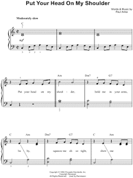 Maybe you would like to learn more about one of these? Put Your Head On My Shoulder Sheet Music 10 Arrangements Available Instantly Musicnotes