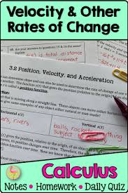 Velocity And Other Rates Of Change Calculus Ap Calculus Ab Ap Calculus