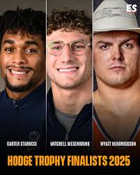 💥💥💥Mesenbrink, Starocci, and Hendrickson have been announced as the 2025  finalists for the prestigious Dan Hodge Trophy — awarded to the nation's  top NCAA D1 wrestler!!!! 💥💥💥💪🏆 #usawrestling #ncaawrestling  #wrestlinglife #wrestling ...