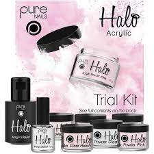 Entity dip & buff acrylic dip system. Pure Nails Halo Acrylic Powder Trial Kit 2x30ml 1x7ml 6x7g