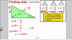 Trigonometry Sohcahtoa Gcse Higher Maths Gcse Maths Revision Gcse Math Past Exams