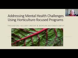 Addressing Mental Health Challenges Using Horticulture-focused Programs