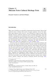 The integrated pest management approach is considered in detail from its agricultural origins to its successful adaptation for urban pest management. Pdf Museum Pests Cultural Heritage Pests