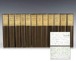First & second series complete in one volume by ralph waldo emerson. Ralph Waldo Emerson First Edition Signed Set Manuscript Edition