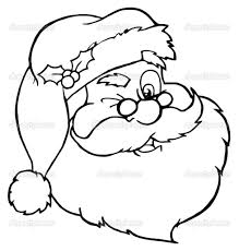 Outlined Winking Santa Face Stock Photo C Hittoon 4728070 Santa Coloring Pages Christmas Coloring Pages Christmas Colors