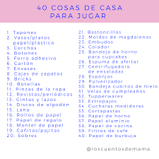 · mantener a tus hijos y alumnos concentrados con. 40 Cosas De Casa Para Jugar Los Cuentos De Mama