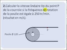 Conversion instantanée d'unités de vitesse angulaire (vitesse du rotation). Mecanique Exo 2 Mouvement De Rotation Mcu Poulie Courroie Youtube