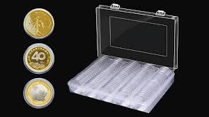 Amazon.com : FRIMOONY 2 Pack 30mm Coin Capsules, with Foam Gasket and  Plastic Storage Box, for Coin Collection : Office Products