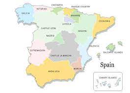 Find all our maps of spanish costas. Map Of Spain Mainland Areas Islands Colonies