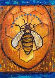 Queen Bee Animal Guide Art Etsy Animal Guides Animal Spirit Guide Art
