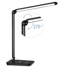 Boasting a compact design, the lamp is comfortable to. Office Lighting 3 Lighting Mode 5 Level Dimmer Touch Control Calendar Thermometer Black Usb Charging Port Ledgle Desk Lamp Table Lamp 8w Led Desk Lamp Lcd Screen Built In Clock Office Products
