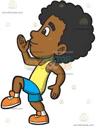 Black And White Shorts Clipart A Black Boy Doing The Robot Dance Black Boys Robot Dance Kids Clipart