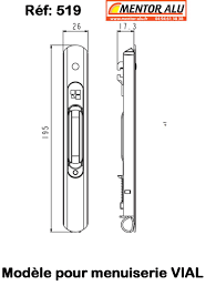 Maybe you would like to learn more about one of these? Mentor Alu Pvc Stores Vial Serrure De Baie Vitree Coulissante De La Collection Serrures De Fenetre Coulissante