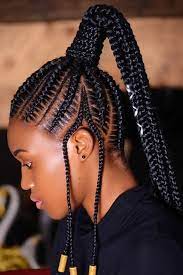 Miniature box braids with blonde extensions Latest Ghana Weaving Hairstyles 2020 Hair Styles Hairstyles Kenya African Hair Braiding Styles