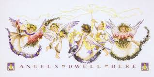 Connectingthreads.com has been visited by 10k+ users in the past month Angel Proclamation Cross Stitch Pattern By Mirabilia Designs