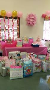 My Niece S Baby Shower Gift Table Baby Shower Baby Shower Themes 1st Birthday Party Themes