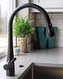 Top 7 black kitchen faucets. K 596 Simplice Single Handle Kitchen Sink Faucet Kohler In 2020 Black Faucet Farmhouse Sink Faucet Kitchen Faucet Farmhouse