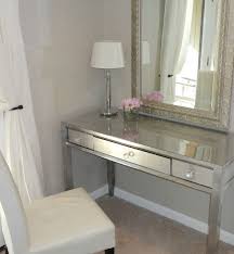 Livelovediy Diy Thrift Store Desk Makeover Using Silver Leaf Furniture Makeover Home Decor Mirrored Furniture