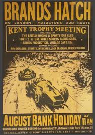 Brands Hatch Vintage Racing Poster Racing Posters Grand Prix Posters