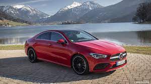 Every used car for sale comes with a free carfax report. 2020 Mercedes Benz Cla 250 4matic Coupe Amg Line Color Jupiter Red Front Three Quarter Caricos