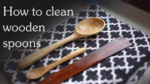 If you want to sterilise the utensils, try soaking them in boiling water. The Best Way To Clean Wood Spoons Youtube