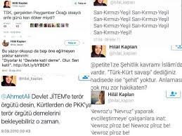 Kaplan attığı tweeti daha sonra sildi. Hilal Kaplan In Pkk Yanlisi Tweetleri Uludag Sozluk