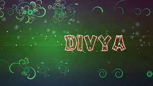 Facebook gives people the power to share and makes the. Divya Name Animation Youtube