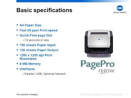 View and download minolta pagepro 1200w user manual online. Konica Minolta Printing Solutions Europe B V Pagepro 1350w Product Presentation Version 12 Ppt Download