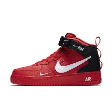 Nike Air Force 1 07 Mid Lv8 Men S Shoe Red Sneakers Men Fashion Mens Nike Shoes Sneakers Nike Jordan