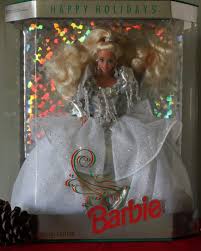 Vintage 1992 Holiday Barbie Doll Limited By Paintedonplaques 155 00 Holiday Barbie Dolls Holiday Barbie Happy Holidays Barbie