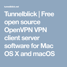 Tunnelblick Free Open Source Openvpn Vpn Client Server Software For Mac Os X And Macos Open Source Free Opening Mac Os