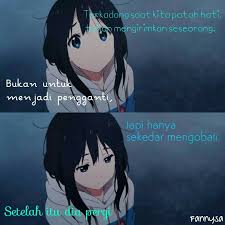 Image of kumpulanpuisi instagram hashtag photos videos ingram. Kata Kata Anime Patah Hati
