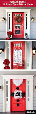 I Love These Ideas But My Door Is White Not Red And I Can T Paint It Red Much As I Might Holiday Door Decorations Christmas Diy Christmas Door Decorations