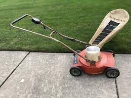 > aerodynamically designed deep channel. Rare Vintage Sunbeam Electric 3hp Lawn Champ Mower Lawnmower Bag Original Runs Ebay