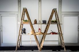 Vintage Ladder Display Well Decor Rustic Wood Signs Ladder Decor