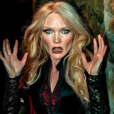 Ginger talking with the witch