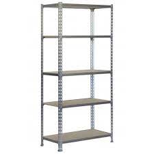 Galvanized steel is a lower cost alternative to achieve long lasting corrosive protection for your projects. Buy Galvanized Metal Shelving 5 Wood Wooden Shelves Maderclick Ki