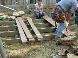 A floating deck adds a great elevated place to sit and enjoy a view of a yard. How To Build A Floating Deck How Tos Diy