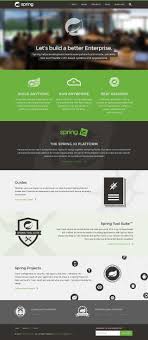 Web Design Example A Page On Spring Io Crayon Web Design Examples Web Design Design