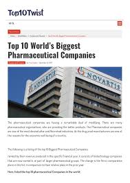 Fortune global 500 ranks state grid second among the biggest companies in 2021. Top 10 World S Biggest Pharmaceutical Companies