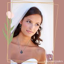 Black Bridal Jewelry Moon and Back