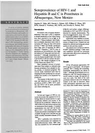 Cooper surgical care at voorhees. Pdf Seroprevalence Of Hiv 1 And Hepatitis B And C In Prostitutes In Albuquerque New Mexico