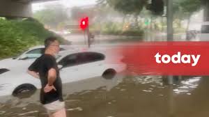 An unusually heavy downpour in singapore wreaked havoc on traffic and businesses in the main shopping belt of orchard road. Flash Flood Near Ikea Tampines Youtube