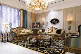 Luxury Golden Carving Leather Couch 1 2 3 Sofa Set Ekar Furniture Coffee Table Furniture Sofa Set